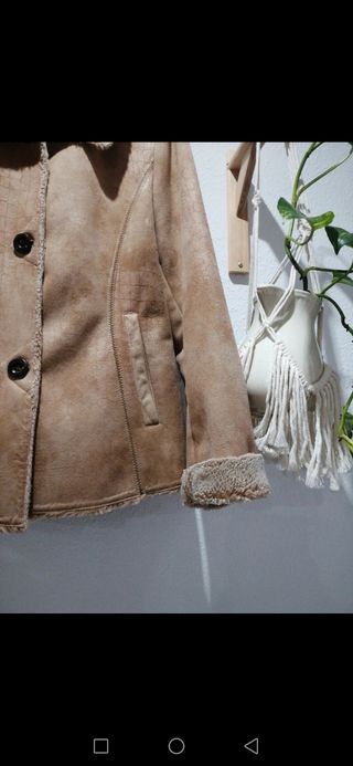 Cazadora pelo ante