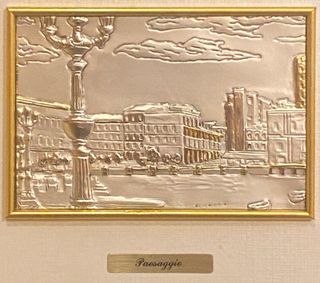 Bassorilievo Argento925 Paesaggio