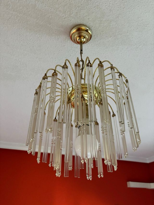 Lámpara de techo cristal vintage