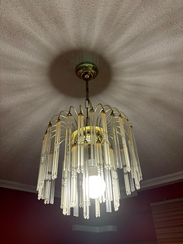 Lámpara de techo cristal vintage