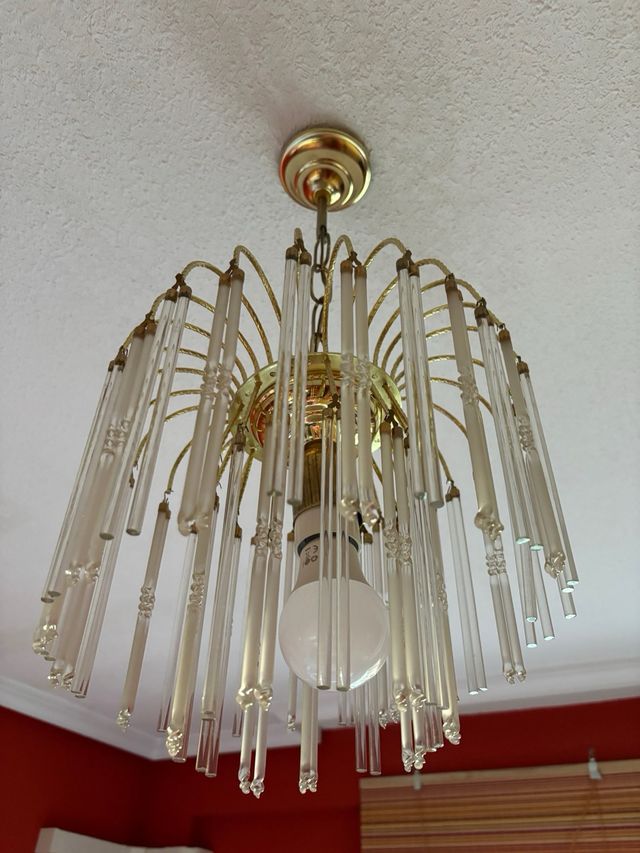 Lámpara de techo cristal vintage