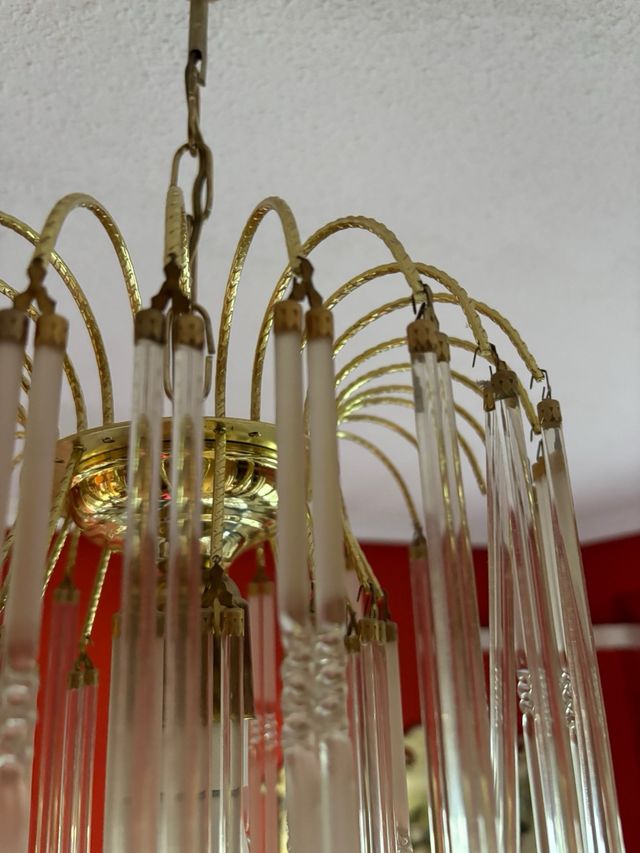 Lámpara de techo cristal vintage