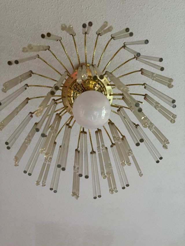 Lámpara de techo cristal vintage