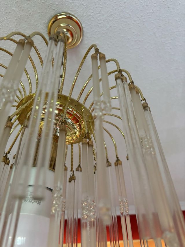 Lámpara de techo cristal vintage