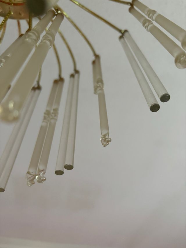 Lámpara de techo cristal vintage