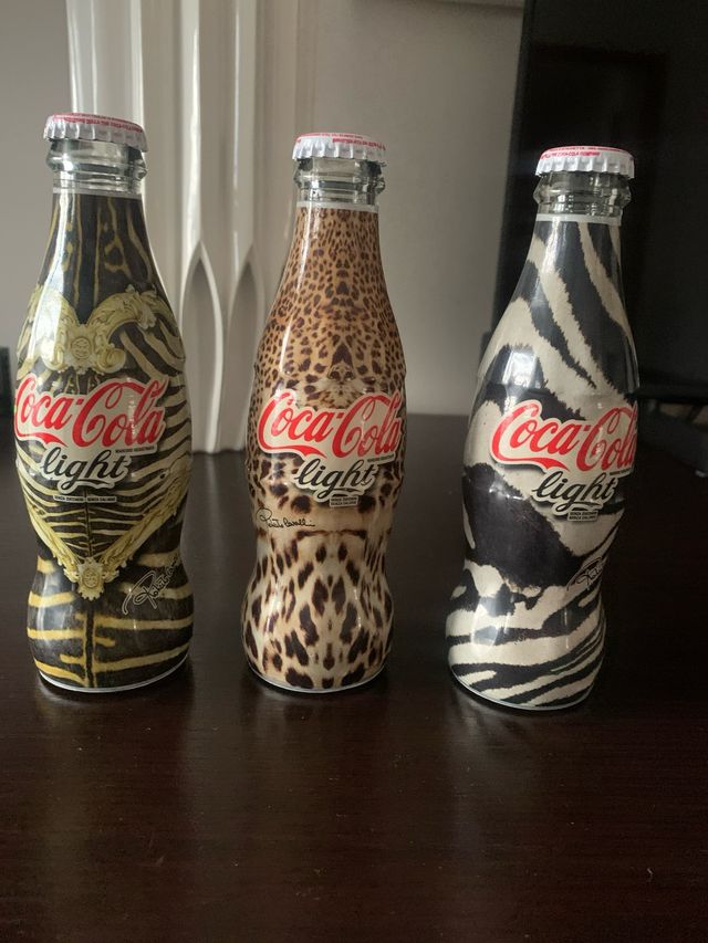Bottiglie coca cola Roberto Cavalli