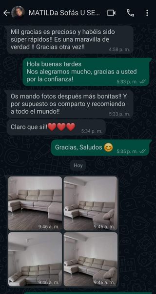 Sofas en forma de U deslizantes