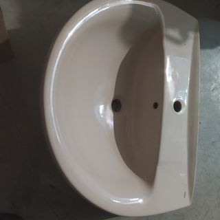 Lavabo roca de pie color beige