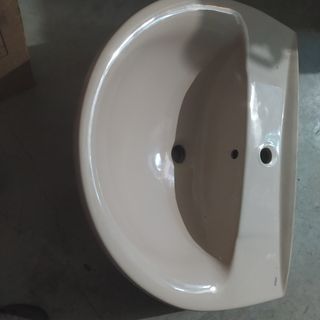 Lavabo roca de pie color beige