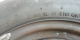 Ruedas neumáticos con llanta de chapa Mercedes