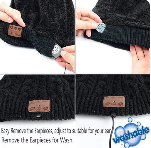 Gorro con auriculares integrados