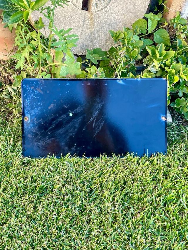 Targa smaltata vintage