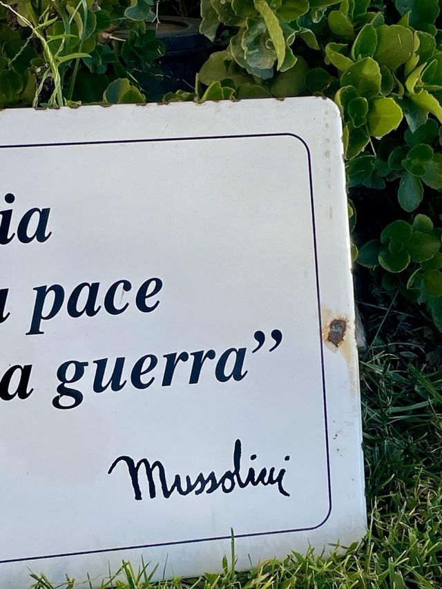 Targa smaltata vintage