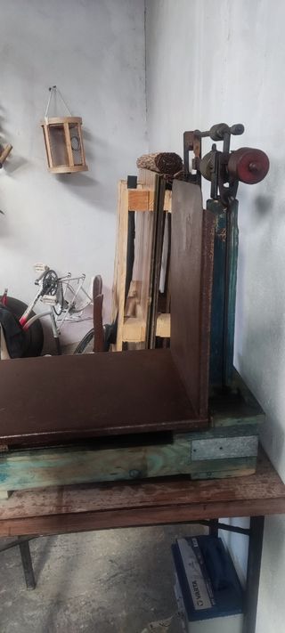 Báscula antigua de sacos