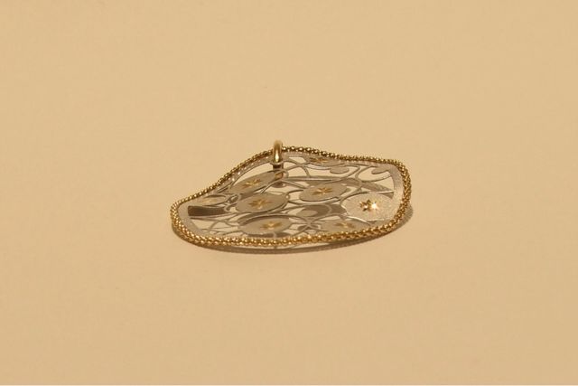 COLGANTE DE ORO BICOLOR 18K/3.1Gr