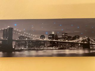 Quadro ponte di Brooklyn luminoso