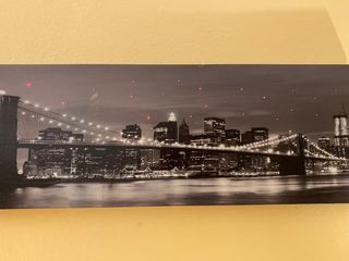 Quadro ponte di Brooklyn luminoso