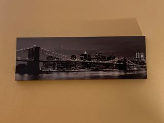 Quadro ponte di Brooklyn luminoso