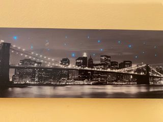 Quadro ponte di Brooklyn luminoso