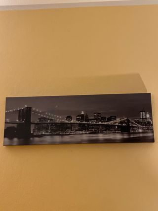 Quadro ponte di Brooklyn luminoso