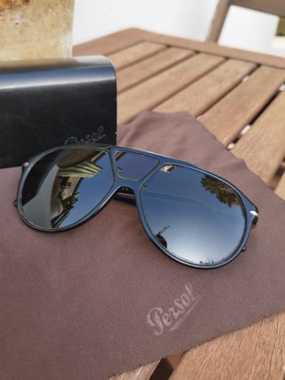 Persol Aviator 3 lenses - all black