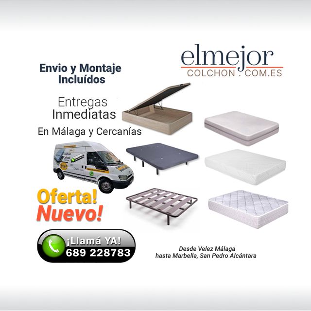 Colchón Hr + Visco 23 Cm Oferta Nuevo Envió Gratis
