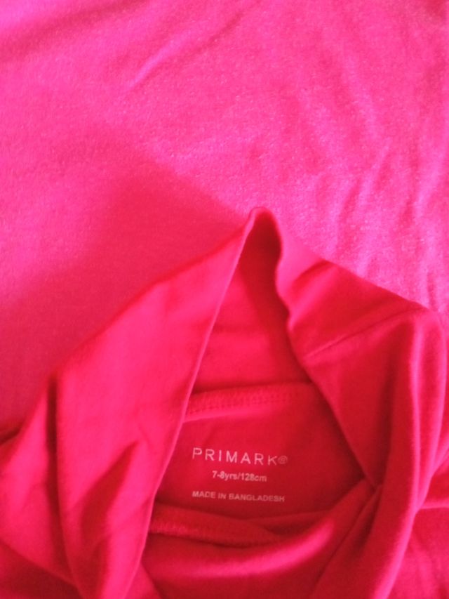 Lote camisetas cuello alto t7/8 niña