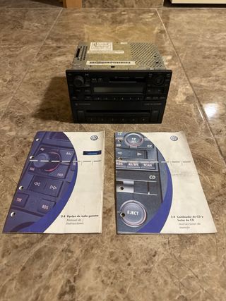 Radio original vw gamma v con cargador de 6cd