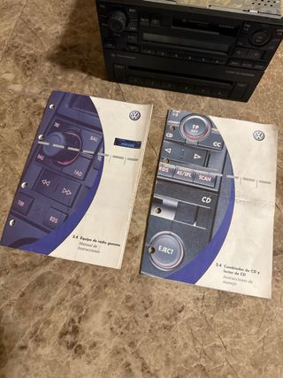 Radio original vw gamma v con cargador de 6cd