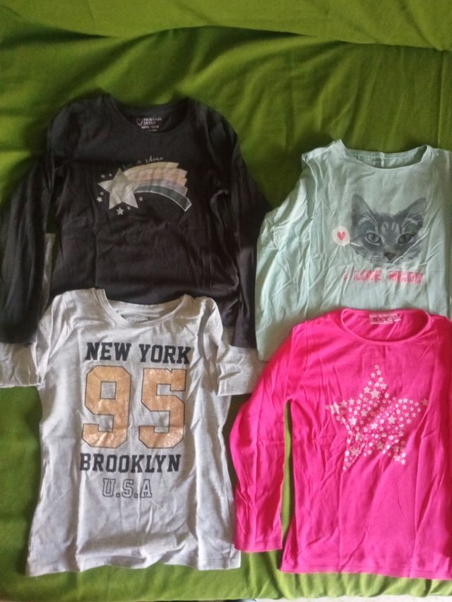 Lote 4 camisetas niña t8 5