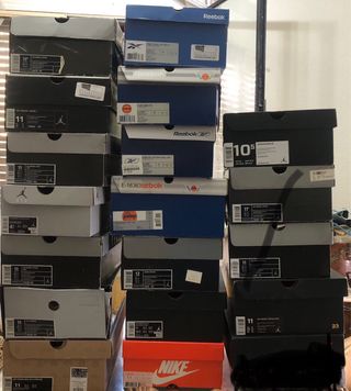 Cajas originales de Nike, Jordan y Reebok