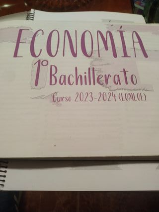 Libro economia primero bachillerato