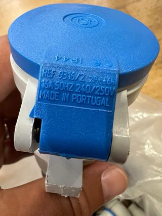 Lote 49 Fichas fêmea 3 polos Tomada 16A 2P+T 9316