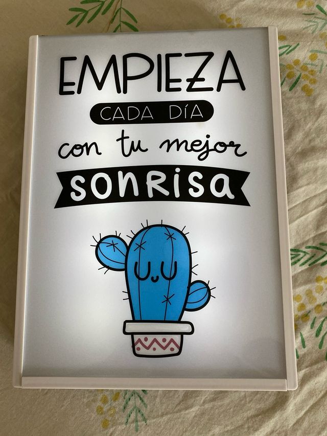 lámpara cartel 