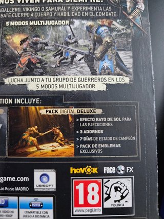Videojuego Ps4- for Honor deluxe edition