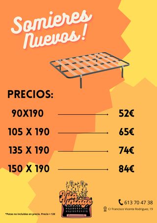 SOMIER NUEVO A ESTRENO