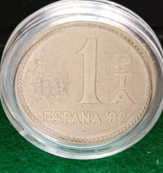 1 Peseta de 1980 *80 Mundial con error torneado