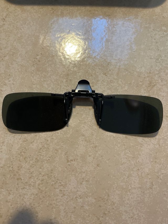 Lentes clip-on para o sol
