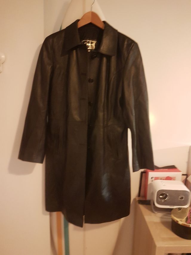 Abrigo piel talla XL marca garvapiel