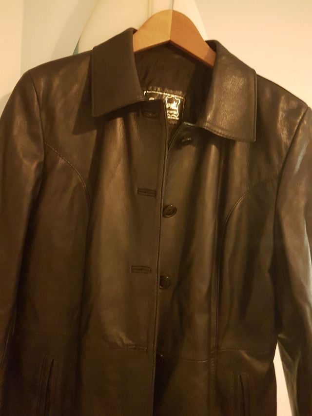 Abrigo piel talla XL marca garvapiel