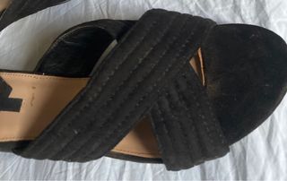 sandalias mustang negras