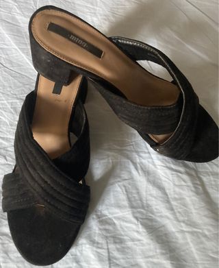 sandalias mustang negras