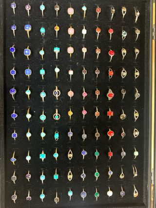 Lote 100 anillos Plata 925mm