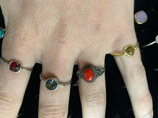 Lote 100 anillos Plata 925mm