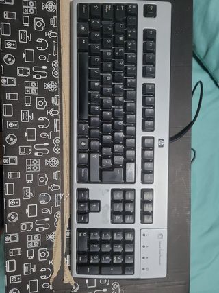 Teclado hp con lector de tarjetas 