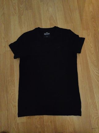 Camiseta negra chico de Hollister