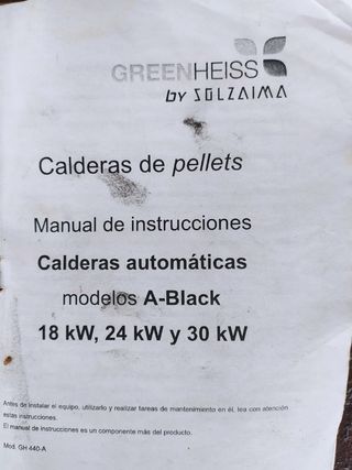 Caldera de pellets