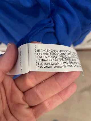 Blusa azul Massimo Dutti