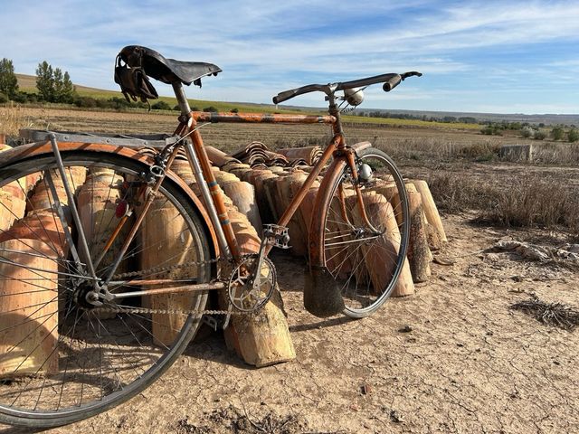 Bicicleta antigua super cill