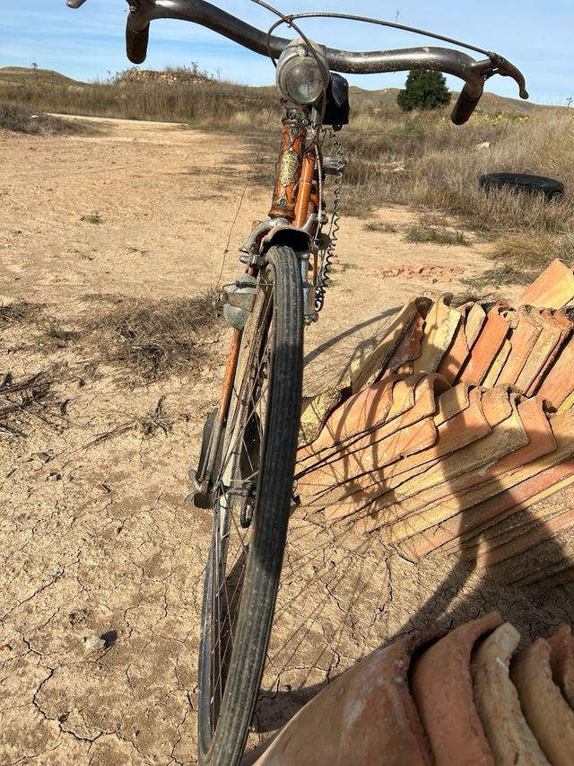Bicicleta antigua super cill